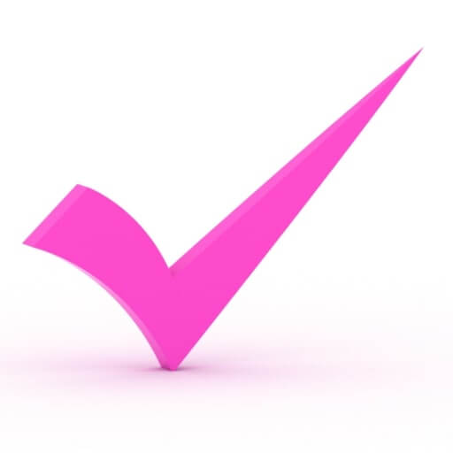 Pink Checkmark